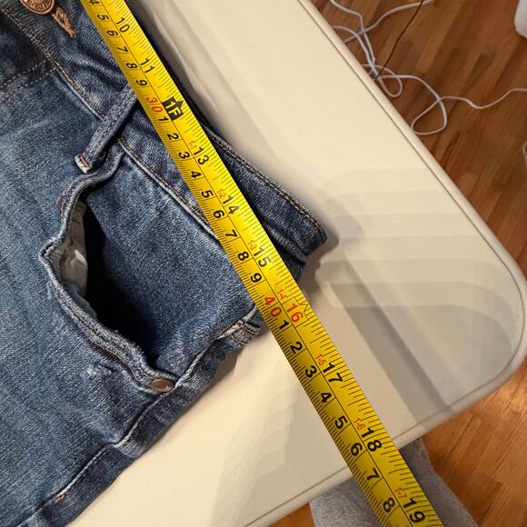 Judy Blue Women's High Waist Cropped Wide Leg Jeans Size 11/30 Medium Blue - Picture 8 of 8